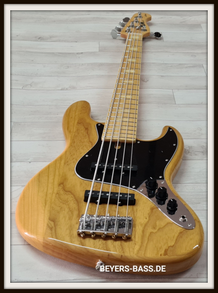 FGN Neo Classic JB-100 5-String, Vintage Natural